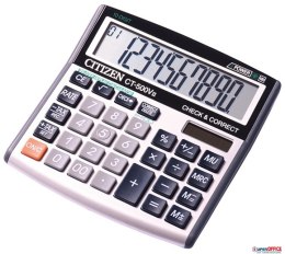 Kalkulator biurowy CITIZEN CT-500VII, 10-cyfrowy, 136x134mm, szary CITIZEN