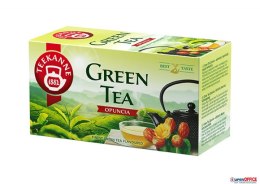 Herbata TEEKANNE GREEN TEA OPUNCJA 20t zielona Teekanne