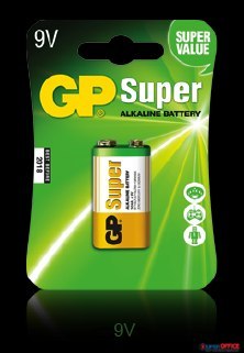 Bateria alkaliczna GP Super 9V / 6LR61 9.0V GPPVA9VAS010 GP Batteries