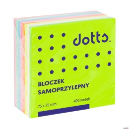Kostka samoprzylepna DOTTS 75x75 400 kartek tęczowa (NSKT/D) Dotts