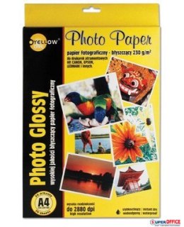 Papier fotograficzny błyszczący 4G130, 130 g/m, A4 20 arkuszy YELLOW ONE 150-1177 Yellow One