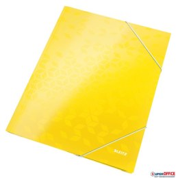 Teczka kartonowa z gumką WOW Leitz, żółta 39820016 Leitz