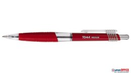 Długopis AUTOMAT MEDIUM z końcówką 1,0mm czerwony TO-038 Toma Toma