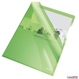 Ofertówki krystaliczne A4 150mic zielone (25szt) ESSELTE 55436 Esselte