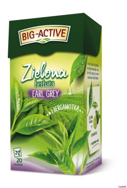 Herbata BIG-ACTIVE EARL GREY z bergamotką zielona 20 kopert/30g Big-Active