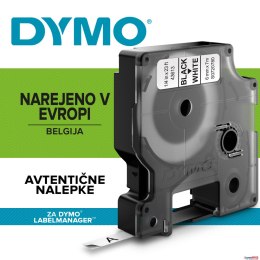 Taśma DYMO D1 - 6 mm x 7 m, czarny / biały S0720780 do drukarek etykiet Dymo