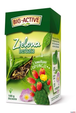Herbata BIG-ACTIVE kawał.OPUNCJI 100g liściasta zielona Big-Active