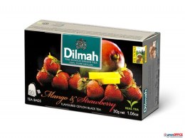 Herbata DILMAH MANGO z TRUSKAWKĄ (20 saszetek) czarna Dilmah