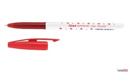 Długopis w gwiazdki SUPERFINE z supercienką końcówką, 0,5mm czerwony TO-059 Toma Toma