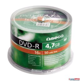 Płyta OMEGA DVD-R 4,7GB 16X CAKE (100) OMD16C100- -a Platinet