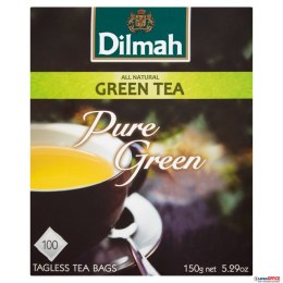 Herbata DILMAH PURE GREEN TEA zielona 100 torebek x1,5g Dilmah