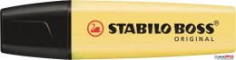 Zakreślacz STABILO BOSS pastelowy żółty 70/144 Stabilo
