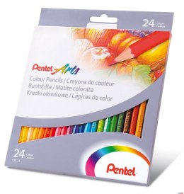 Kredki ołówkowe, 24 kolory CB8-24 PENTEL Pentel