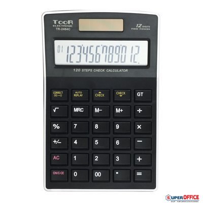 Kalkulator TOOR TR-2464C, 12 pozycyjny, funkcja sprawdzania 120-1476 Toor