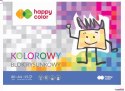 Blok rysunkowy kolorowy A3, 80g, 15 ark, Happy Color HA 3708 3040-09 Happy Color