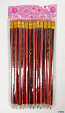 Ołówek z gumką HB (12szt) AMALP1601 Open