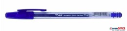 Długopis żelowy STUDENT, końcówka fine 0,5mm, niebieski TO-071 Toma Toma