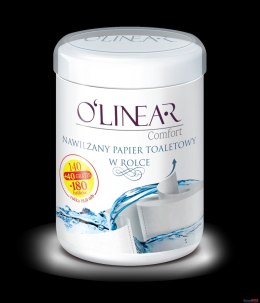 Nawilżany papier toaletowy w rolce/tubie 140+10szt.gratis Olinear Olinear