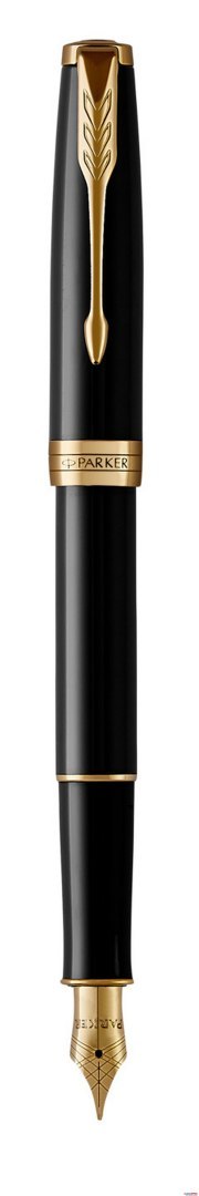 Pióro wieczne (M, stalówka ze stali) SONNET BLACK LACQUER GT PARKER 1931495, giftbox Parker