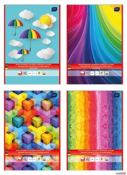 Blok rysunkowy kolorowy 10 kartkowy A4 INTERDRUK Interdruk