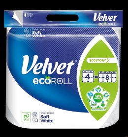 Papier toaletowy Velvet Ecoroll 4 rolki Velvet