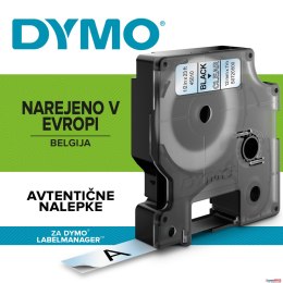 Taśma DYMO D1 - 12 mm x 7 m, czarny / przezroczysty S0720500 do drukarek etykiet Dymo