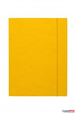Teczka z gumką prostą DOTTS A4 preszpan żółta 390g Dotts