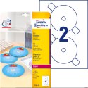Etykiety na płyty CD L7760-25 Q117 25 ark. błyszczące, Avery Zweckform Avery Zweckform
