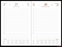 Kalendarz Vivella A4 dzienny p. biały Nr kat. 216 A4DB czerwony 2024 WOKÓŁ NAS Wokół Nas