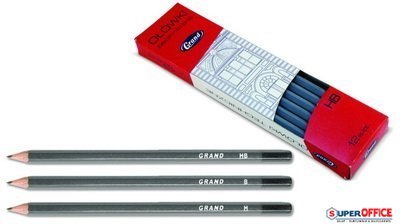 Ołówek techniczny, H, 12 szt. GRAND 160-1355 Grand