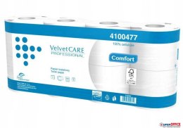 Papier toaletowy celuloza, 2 warstwy, biały, 27,5m - 250 listków (8szt) VELVET PROFESSIONAL Comfort 4100477 Velvet