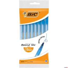 Długopis BIC Round Stic Classic niebieski, blister 8szt, 928497 Bic