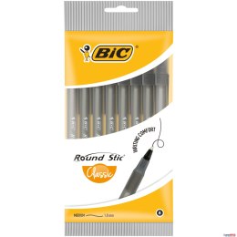 Długopis BIC Round Stic Classic czarny, blister 8szt, 928498 Bic