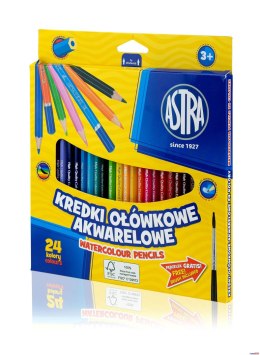 Kredki ołówkowe akwarelowe Astra 24 kolory, 312110005 Astra