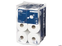 Papier toaletowy Smart One mini jumbo, 2 warstwy, kolor biały, makulatura z celulozą, 111m, T9 TORK 472193 Tork