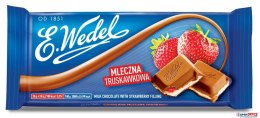 Czekolada mleczna truskawkowa WEDEL 100g Wedel