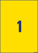 Etykiety Heavy Duty L6111-20 210x297 20ark żółte Trwałe, poliestrowe Avery Zweckform (X) Avery Zweckform