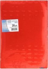 Papier samoprzylepny A4 (20 arkuszy) czerwony KRESKA (X) Kreska