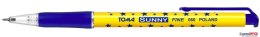 Długopis w gwiazdki AUTOMAT SUNNY z końcówką 0,7mm, niebieski TO-060 Toma Toma