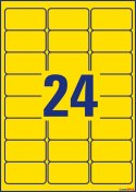 Etykiety żółte L6035-20 63,5 x 33,9 20 ark. usuwalne Avery Zweckform (X) Avery Zweckform