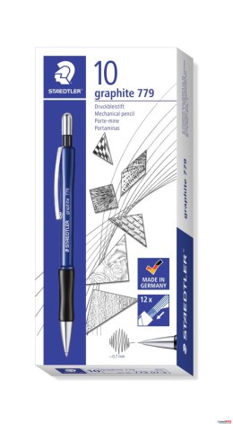 Ołówek automatyczny graphite, 0.7 mm, niebieska obudowa, Staedtler S 779 07-3 Staedtler