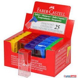 Temperówka plasitkowa KONTENER ICE mix kolor 581526 FABER-CASTELL (X) Faber-Castell