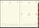 Kalendarz Cross z gumką i ażurową datówką B5 dzienny p. kremowy Nr kat. 204 B5DRK srebrny 2024 WOKÓŁ NAS Wokół Nas