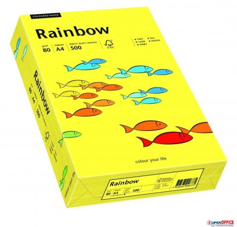 Papier xero kolorowy RAINBOW słonecznożółty 80g R14 88042319 Rainbow