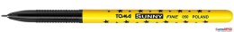 Długopis w gwiazdki SUNNY z końcówką 0,7mm, czarny TO-050 Toma Toma