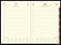 Kalendarz Cross z gumką i ażurową datówką A4 dzienny p. kremowy Nr kat. 204 A4DRK czarny 2024 WOKÓŁ NAS Wokół Nas