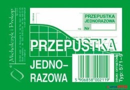 571-9 PJ Przepust.jednor.A7(80 MICHALCZYK I PROKOP Michalczyk i Prokop