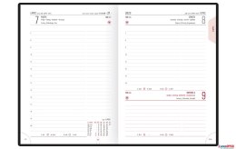 Kalendarz A5 STANDARD książkowy (KS1), 01 - granat staria / trama 2024 TELEGRAPH Telegraph