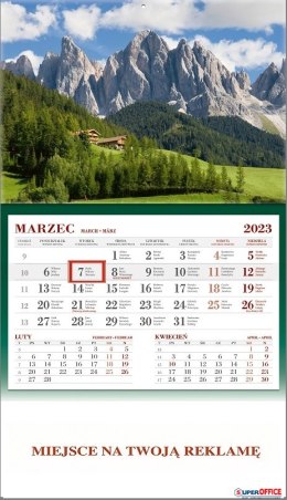 Kalendarz jednodzielny 2024 Nr kat. KS056B -GÓRY WOKÓŁ NAS Wokół Nas