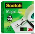 Taśma biurowa SCOTCH_ Magic_(C18-4M), matowa, 19mm, 33m, 4szt., podajnik C-18 GRATIS (X) Scotch 3M